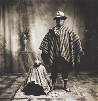 IRVING PENN (1917-2009) Father and Son with Eggs, Cuzco.                                                                                         